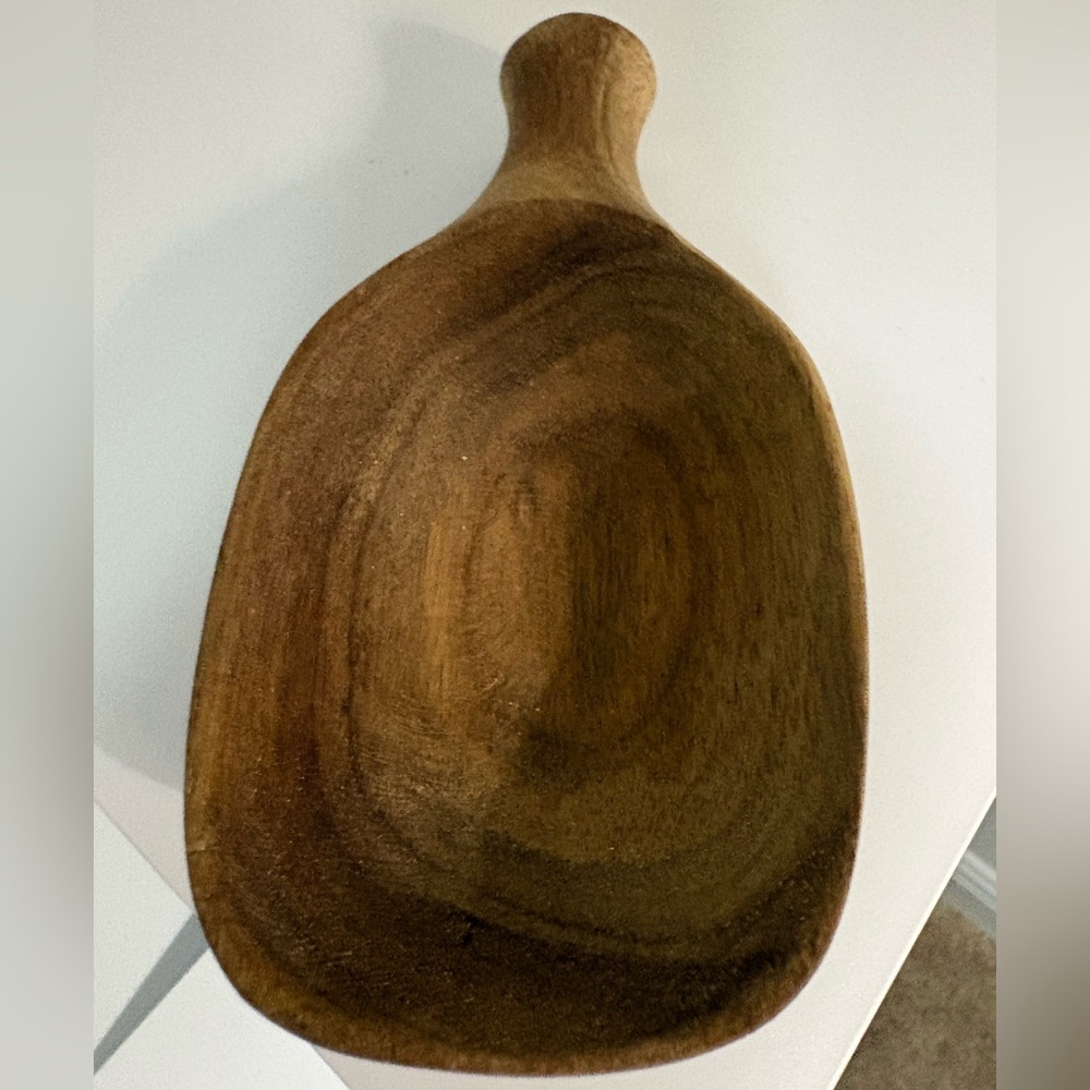 Market Square Acacia Wood Scoop 6.5" x 3" x 1.3" food safe NWOT